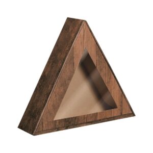 Pudełko prezentowe z okienkiem trójkątne