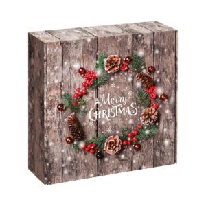 Pudełko na prezenty Świąteczny Stroik pudełko prezentowe kwadrat duże